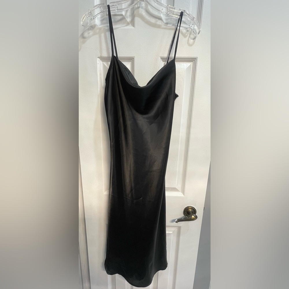 bebe Black Backless Dress